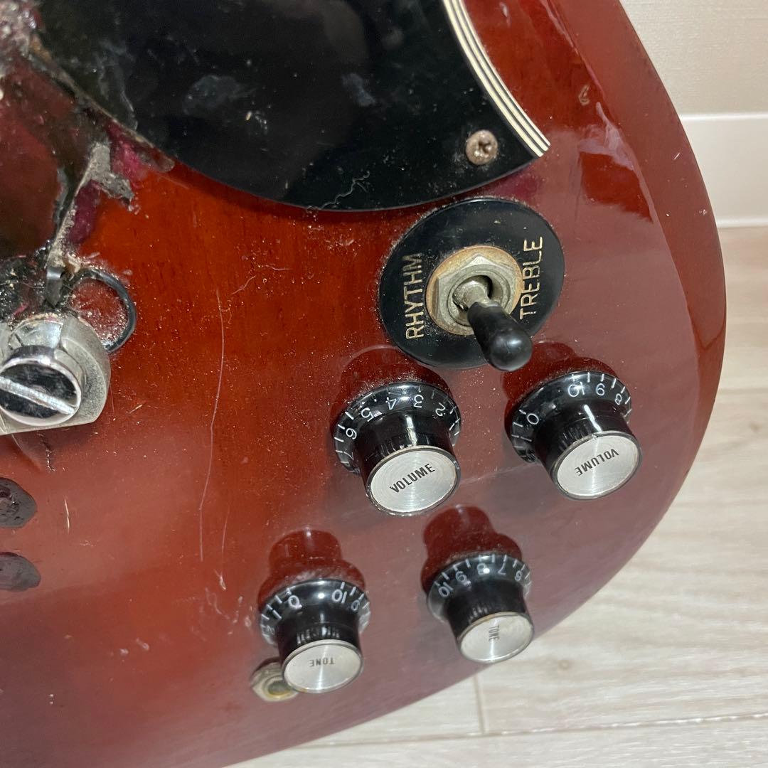Gibson風 SG チェリーレッド エレキギター 現状品