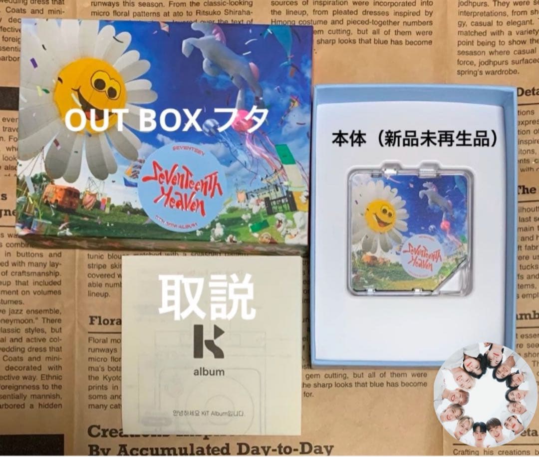 SEVENTEEN公式アルバムKIT ver.開封済新品未使用未再生品3点セット