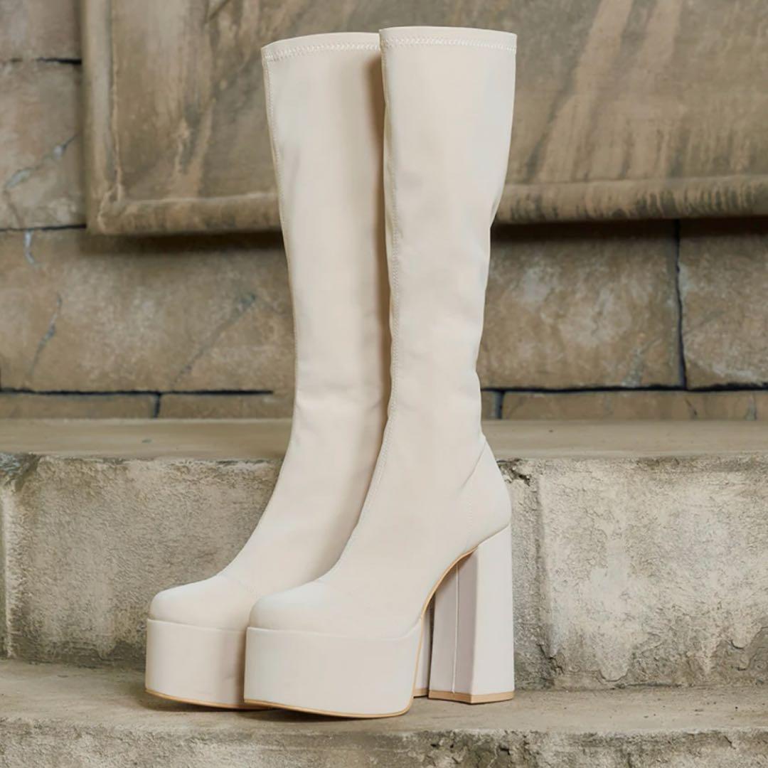 Darich ダーリッチ ウルトラストレッチレザーロングブーツ S