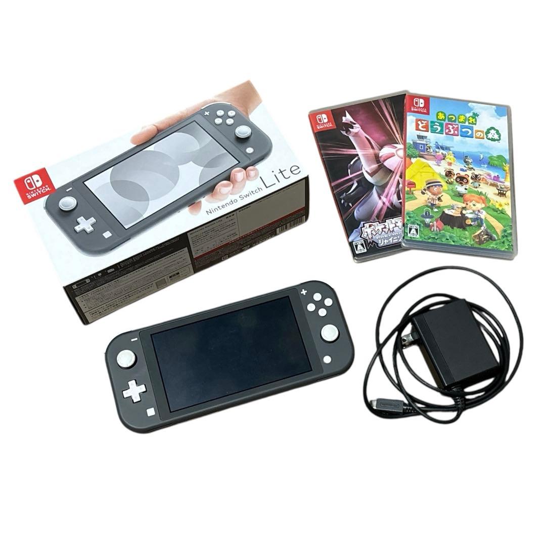 Nintendo Switch Lite 本体 ＋ どうぶつの森、ポケモン 任天堂 Nintendo Switch Lite あつまれ どうぶつの森セット ～まめきち