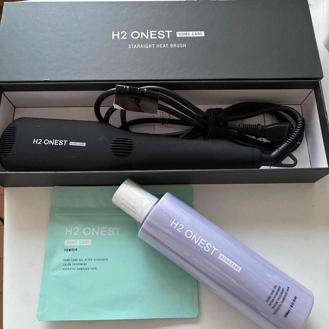 H2 ONEST ホームケアセット　ヒートブラシ　ヘアケア　美品　おすすめ 水素トリートメント H2 ONEST ホームケア セット (セット内容