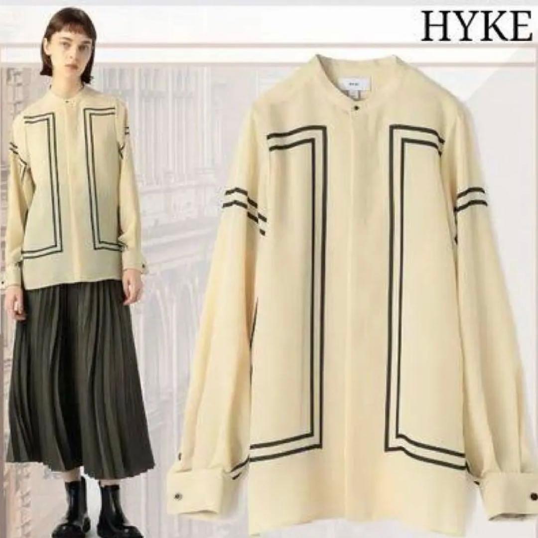 HYKE ハイク PRINTED BLOUSE プリンテッドブラウス アイボリー TOPS – HYKE ONLINE STORE