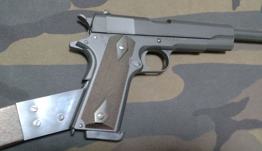 東京マルイ コルトガバメント M1911A1 ロングバレル ストック カスタム