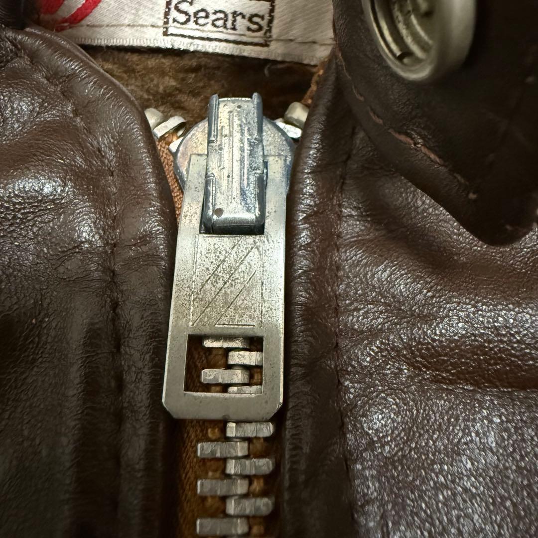 80年代 シアーズ シングルライダースジャケット 42 - メルカリ