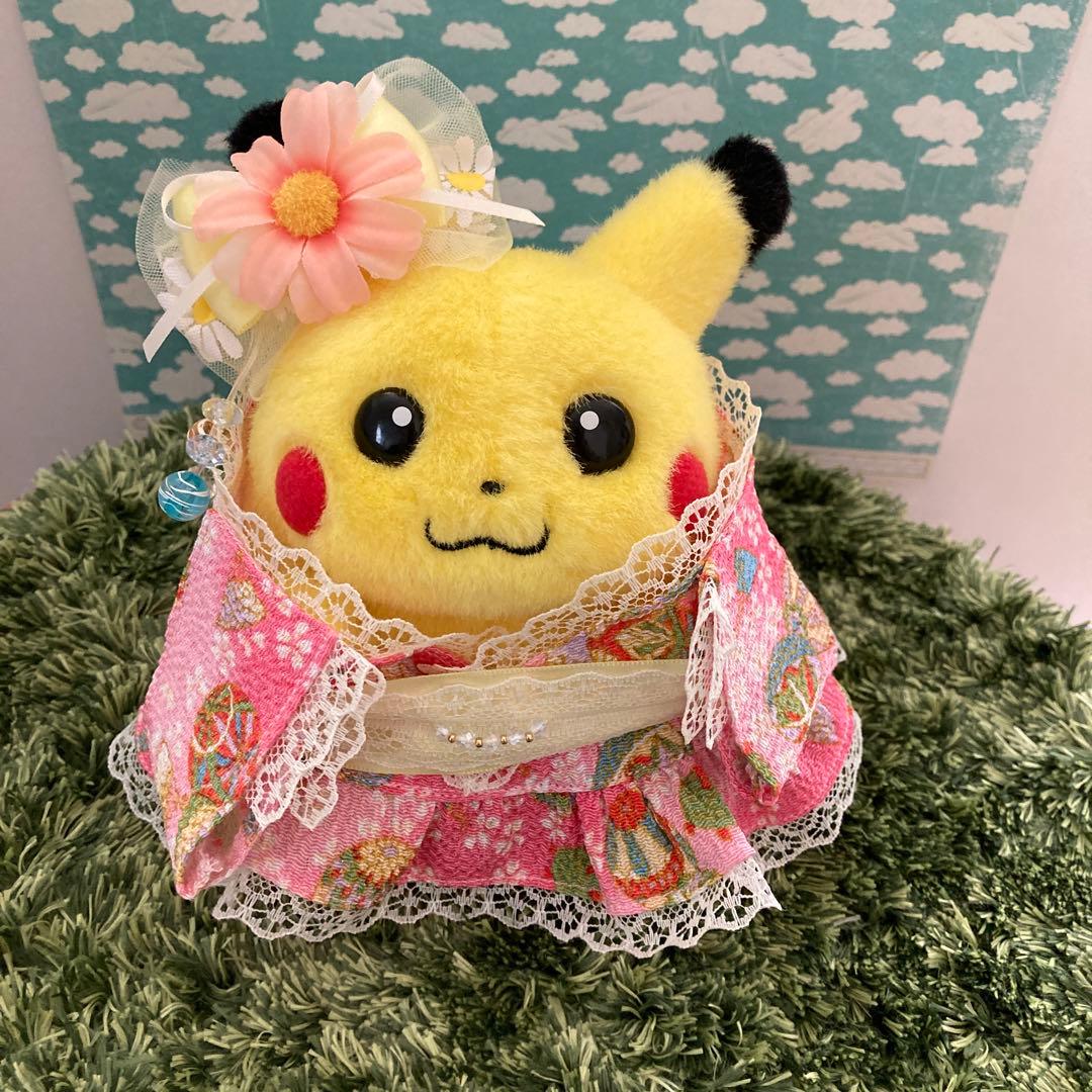 ハンドメイド 初期ピカチュウ マイピカチュウ ドレス浴衣コスチューム
