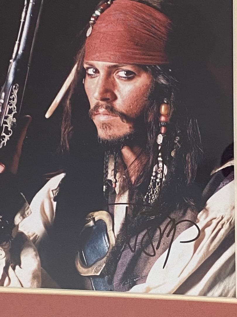 証明書付き！パイレーツオブカリビアン ジョニーデップ 直筆サイン