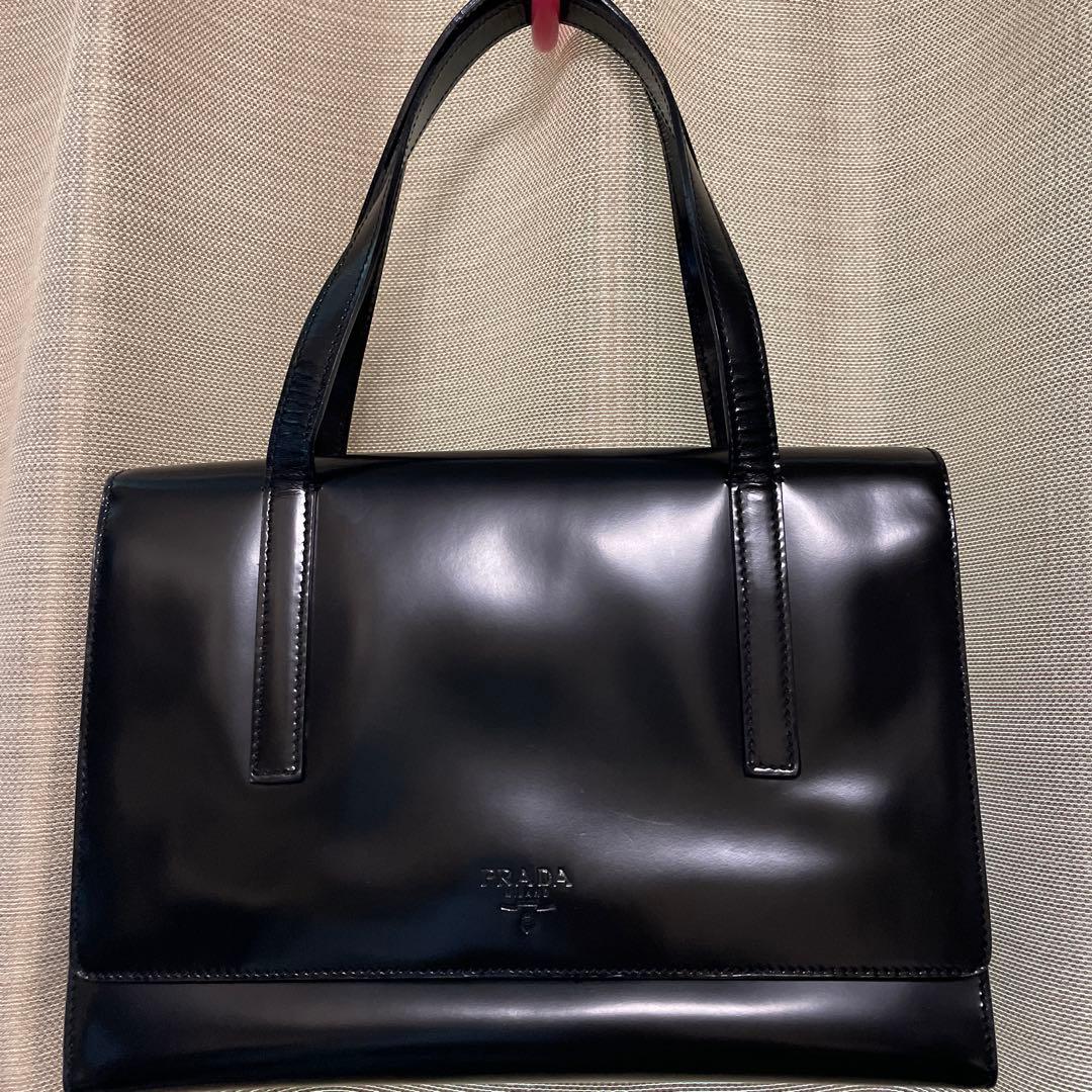PRADA 黒 レザーハンドバッグ Prada レザーハンドバッグ | ブラック | FARFETCH JP