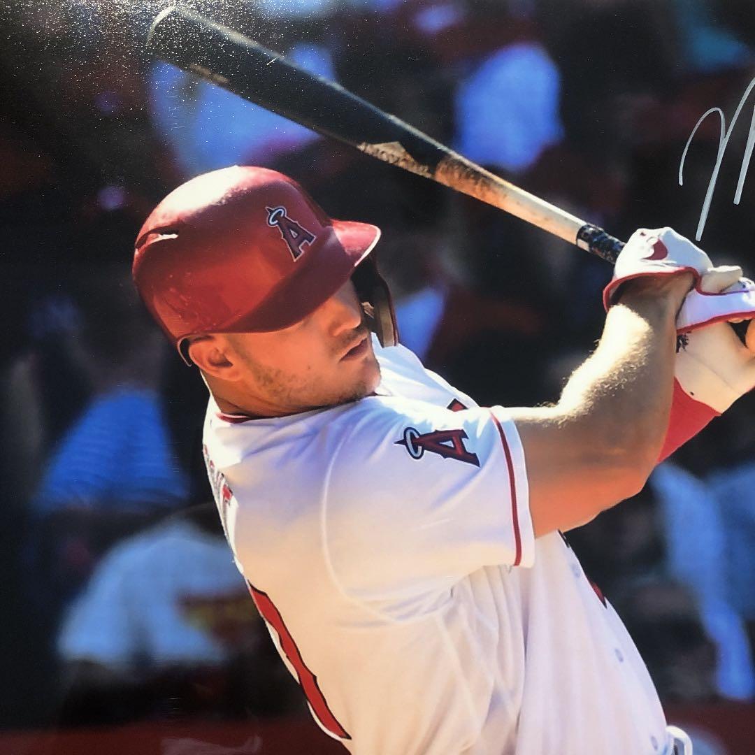 【1月SALE】MLB マイク・トラウト　直筆サイン　大谷翔平　エンジェルス マイク・トラウト、世界5枚限定のベースボールカード約1億円で落札