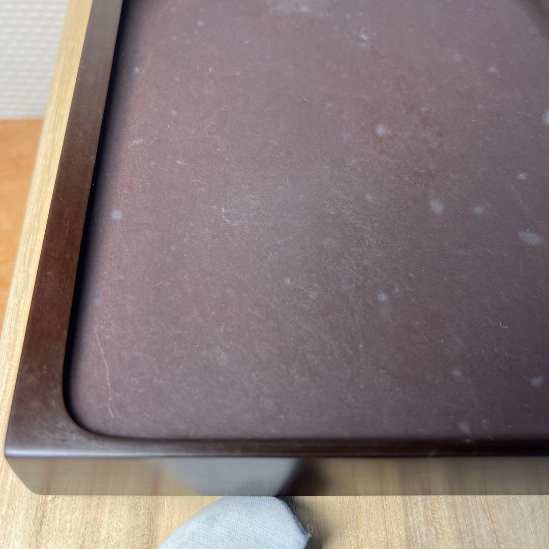 ⭕️赤間硯 特別制作 方研 四角硯 日本工芸会正会員 弘雲堂 伝統工芸士