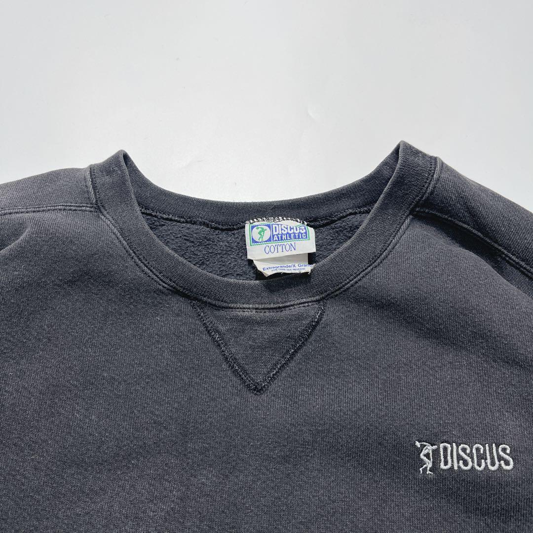 90s ディスカス USA製 鬼フェード スウェット XL 墨黒 6111 - メルカリ