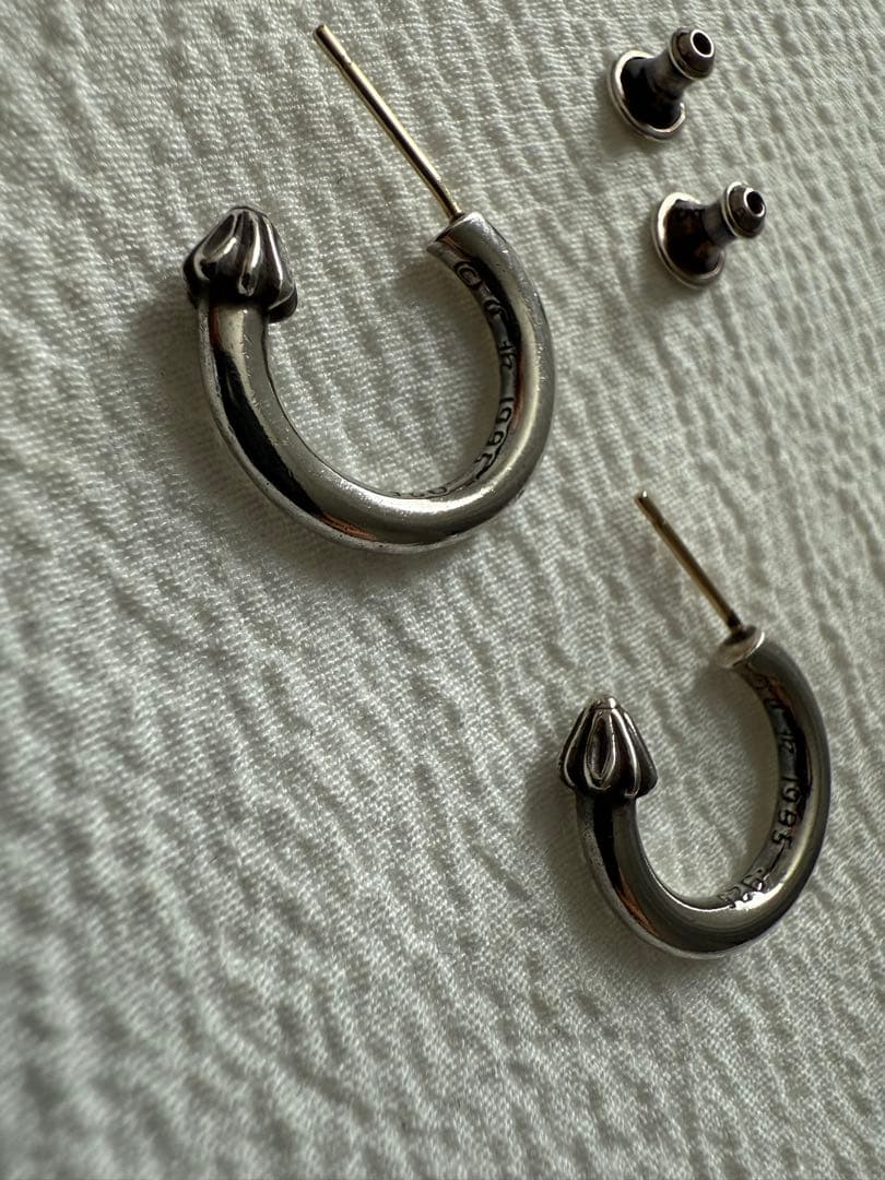 CH (クロムハーツ) HOOP PLAIN プレーン フープピアス シルバー - メルカリ