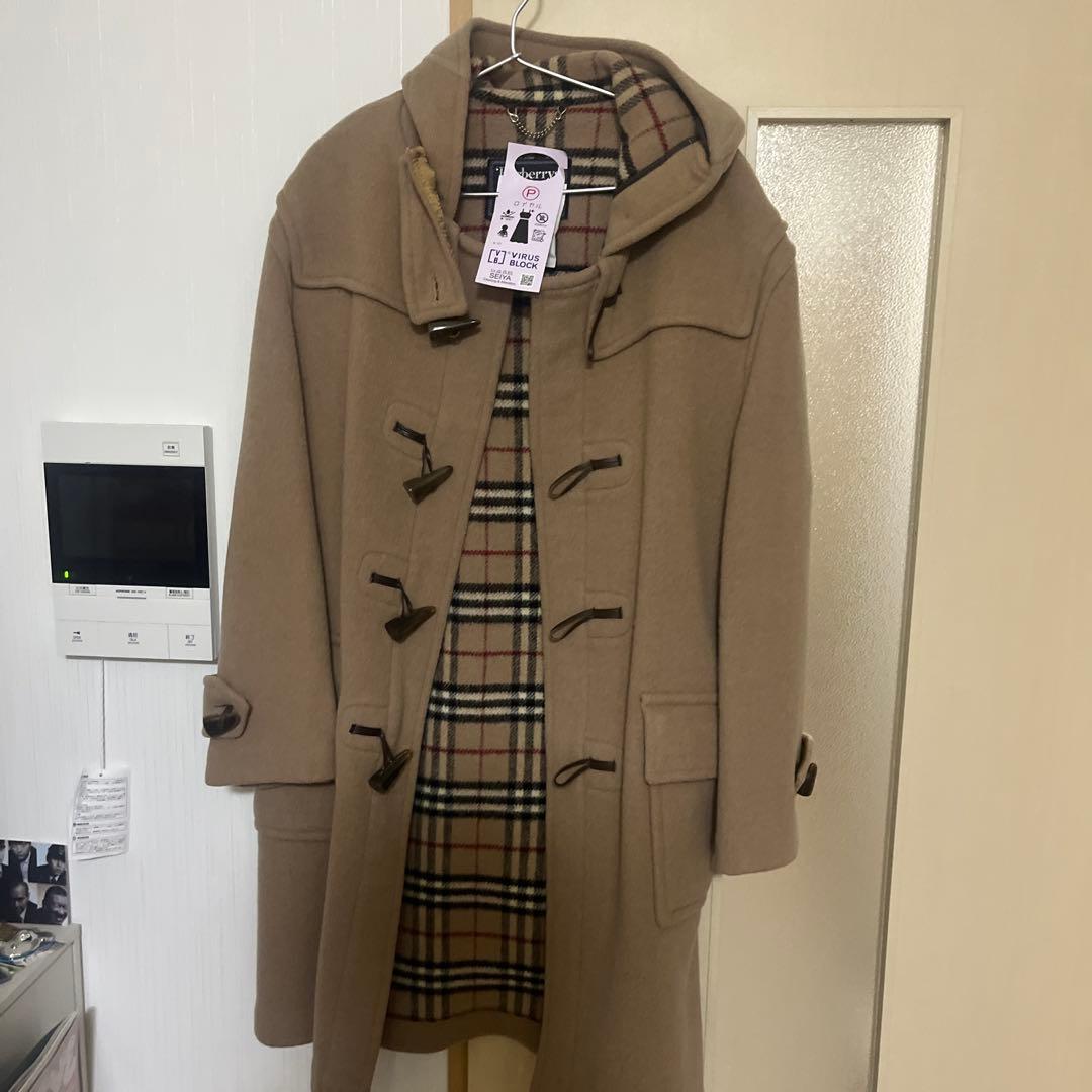 名作 美品 バーバリー 裏地ノバチェック スペシャリティ ダッフル