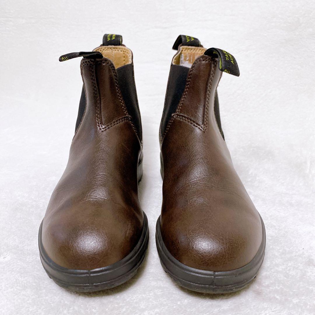 美品　ブランドストーン　サイドゴアブーツ　ブラウン　UK4　23.5cm　茶色