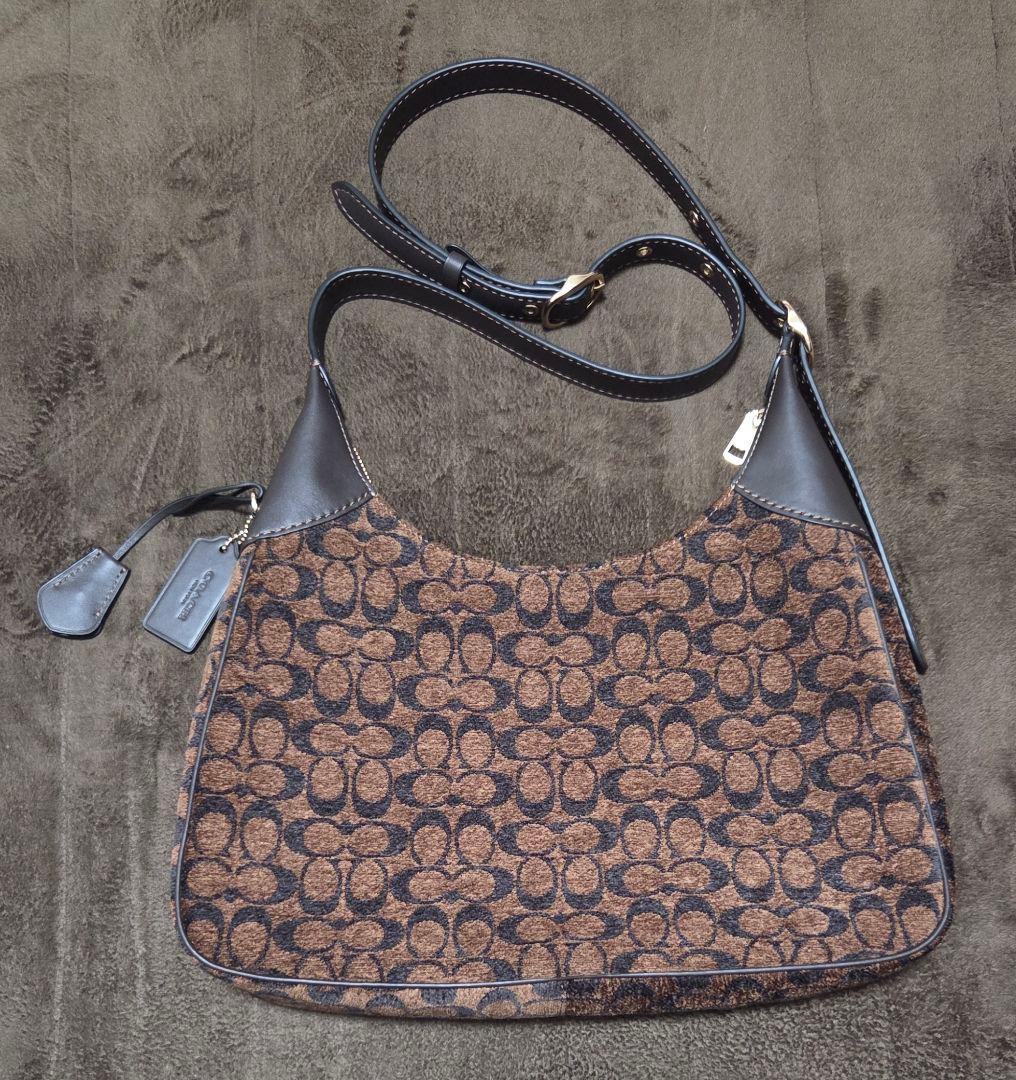 COACH エラ ショルダー バッグ・シグネチャー シェニール《新品未使用品》