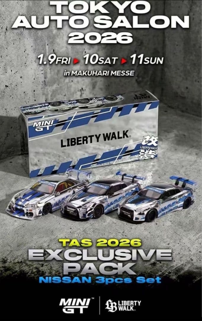 MINIGT 東京オートサロン2026 リバティウォーク LBWK 3台セット