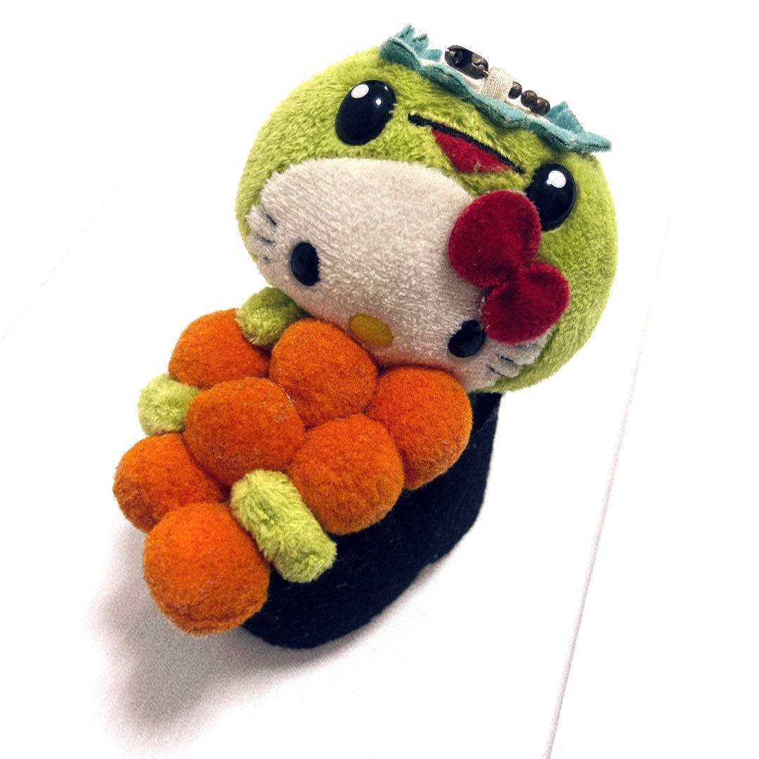 ハローキティ　かっぱ寿司　限定　いくら　軍艦　寿司　ぬいぐるみ　kitty dショッピング |サンリオ ハローキティ 寿司マスコット イクラ