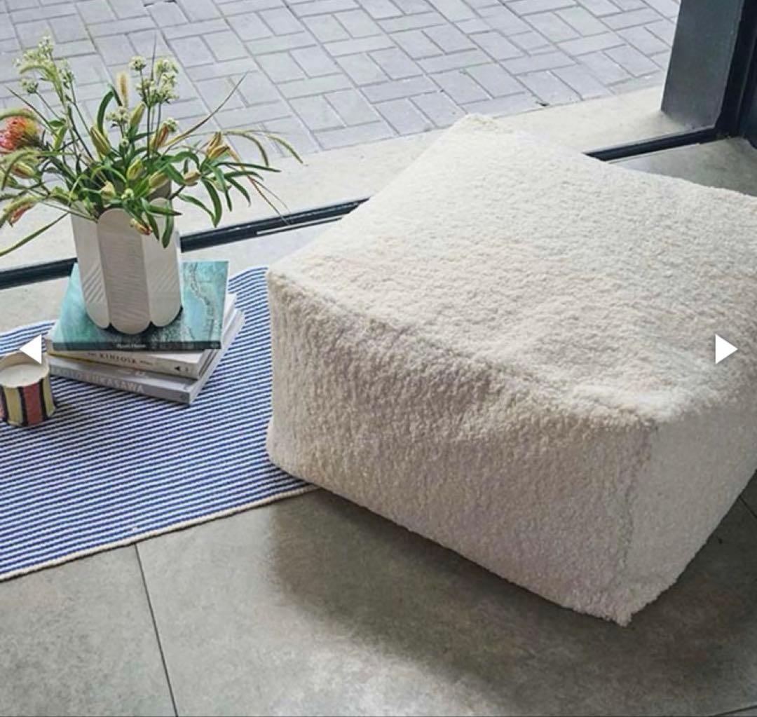 HAY POUF COVER クリーム - メルカリ