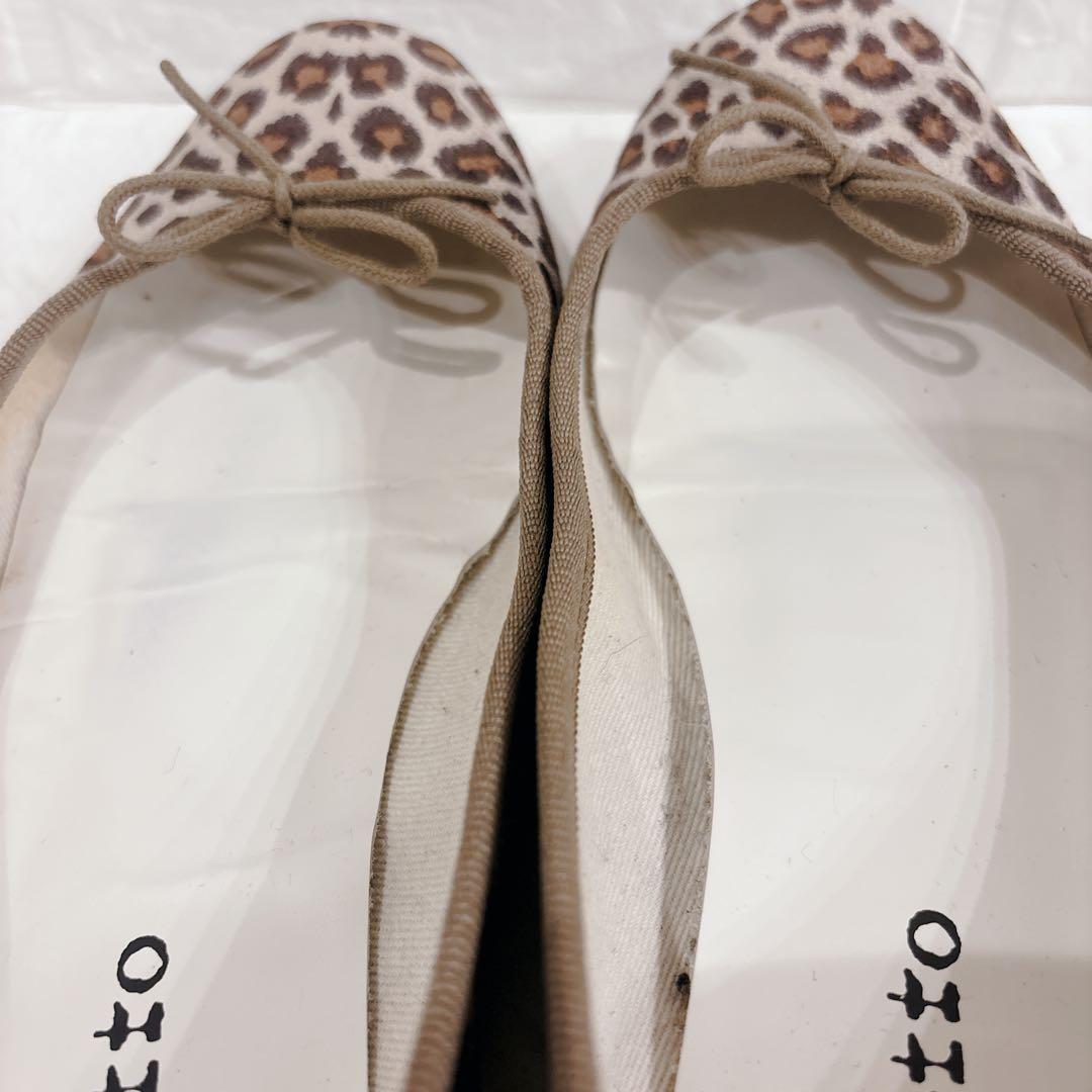 repetto レオパード柄 バレエシューズ ベルベット ベロア 37