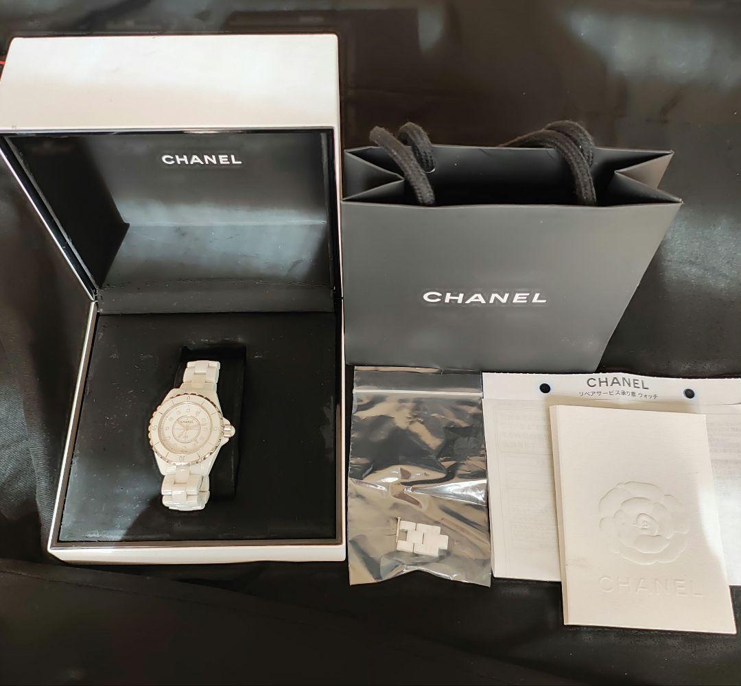 シャネル CHANEL J12 H1628 セラミック 12P ダイヤクォーツ - メルカリ