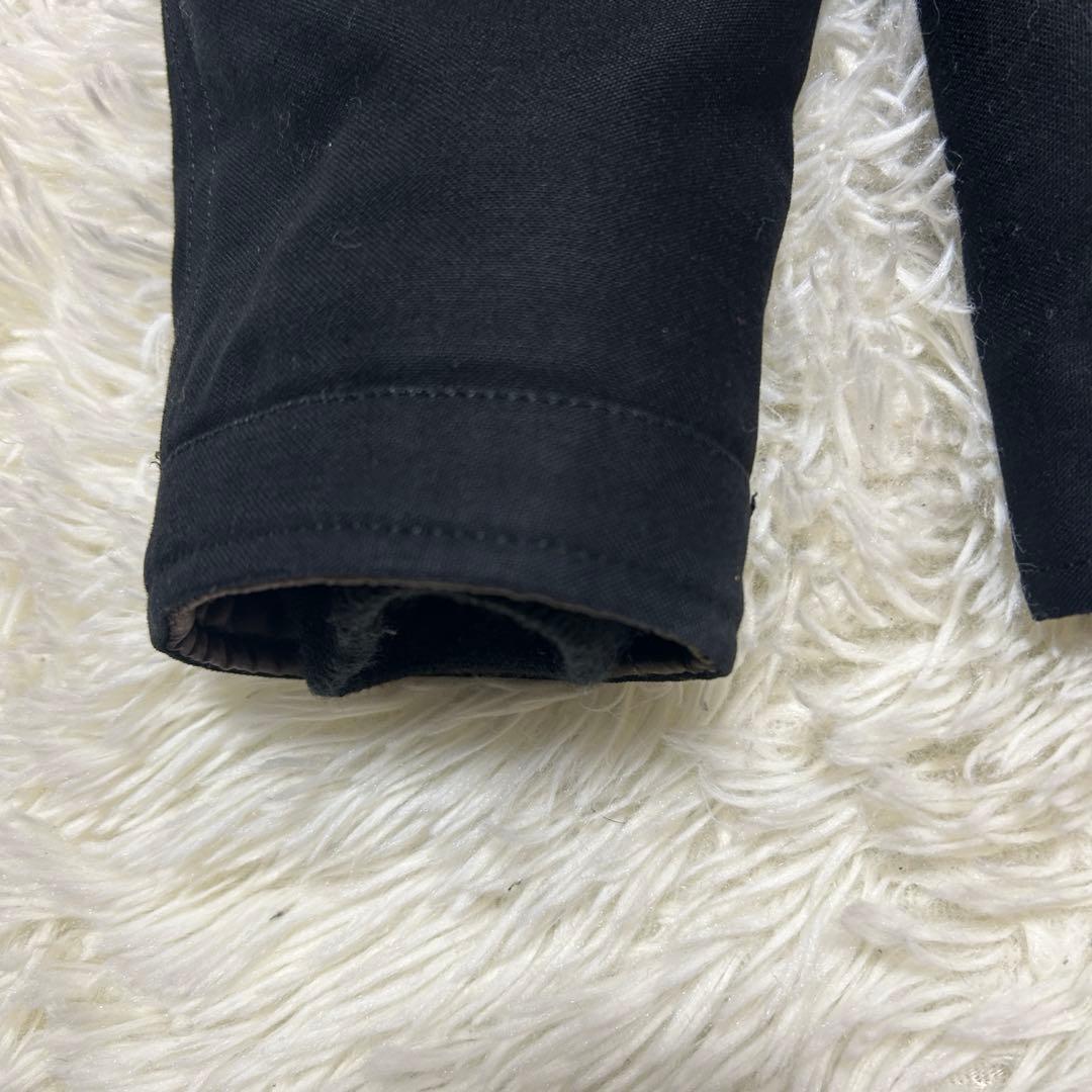 ラッドミュージシャン モッズコート N3-B ファー ブラック サイズ42