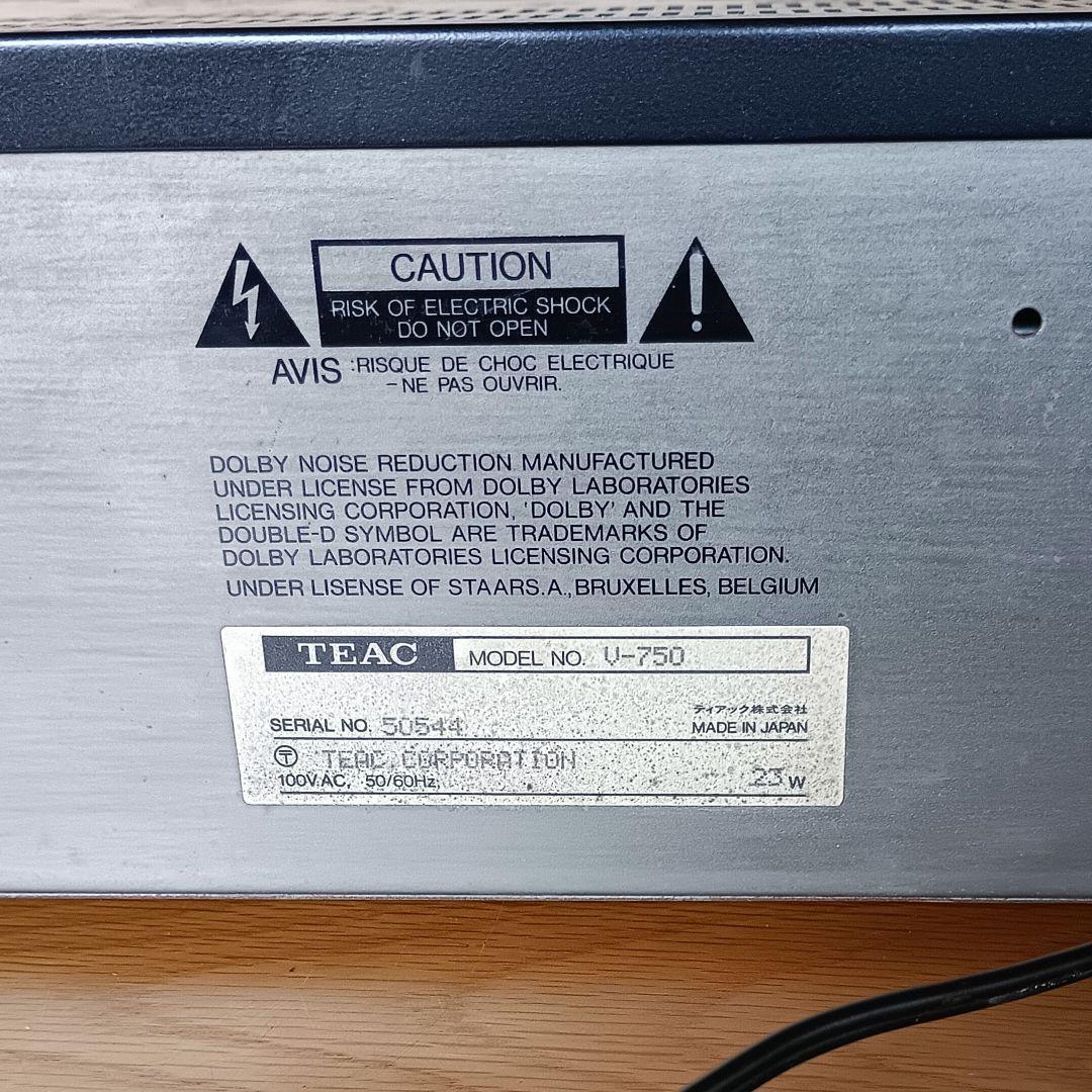 カセットデッキ TEAC V-750 整備、動作品 - メルカリ