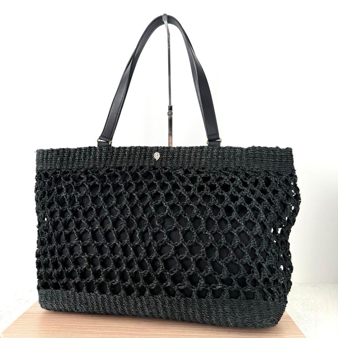 【極美品✨️】HELEN KAMINSKI かごバッグ トートバッグ ブラック Helen Kaminski（ヘレンカミンスキー） かごバッグ BISOU MINI BASKET