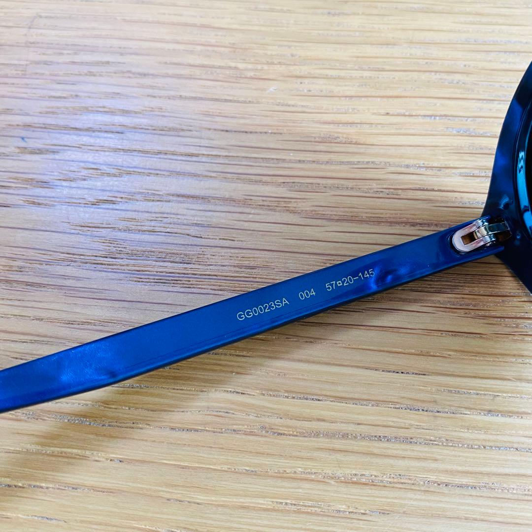 GUCCI 正規品 イタリア製 GG0023SA 青 ブルー サングラス グッチ