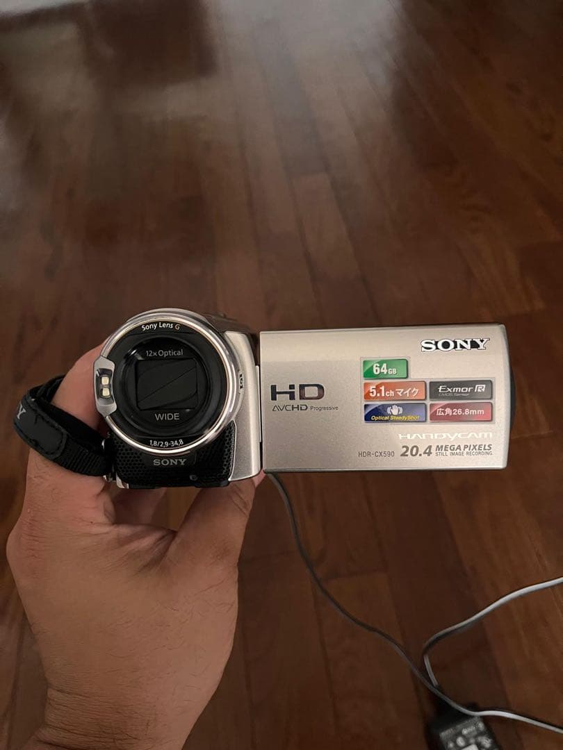 SONY Handycam 20.4メガピクセル HDR-CX590 Amazon | SONY HDビデオカメラ Handycam HDR-CX590V シャンパン