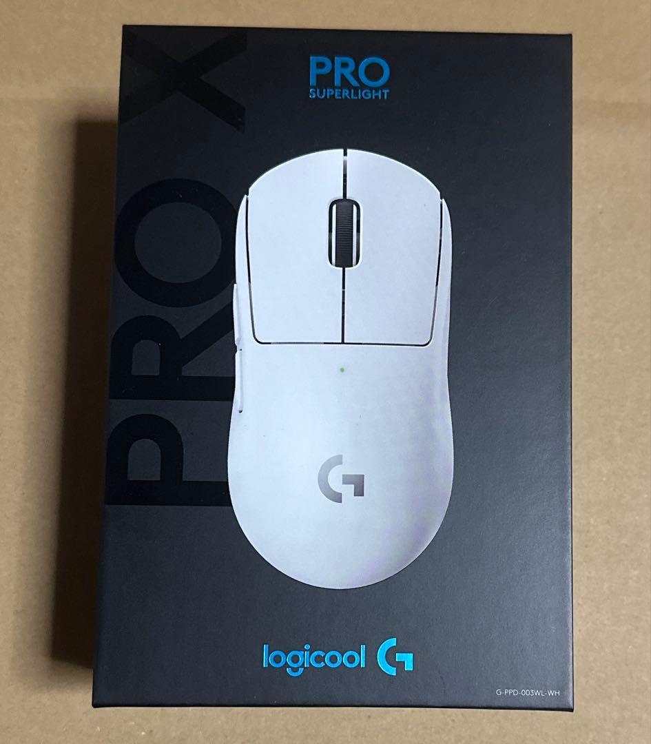 【新品未開封】logicool gprox superlight ホワイト ロジクールG 3/11までの特価 ゲーミングマウス Logicool G PRO X