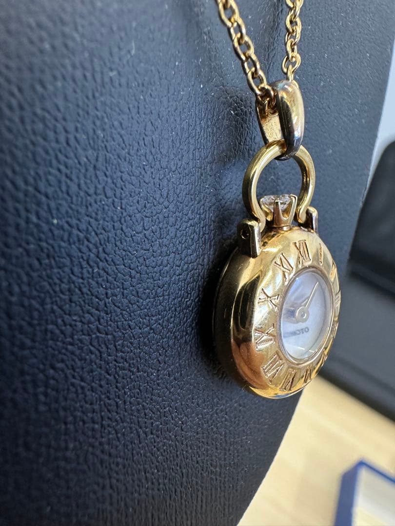 ◇WH-3909◇』MIKIMOTOミキモト☆ペンダントウォッチリューズダイヤ