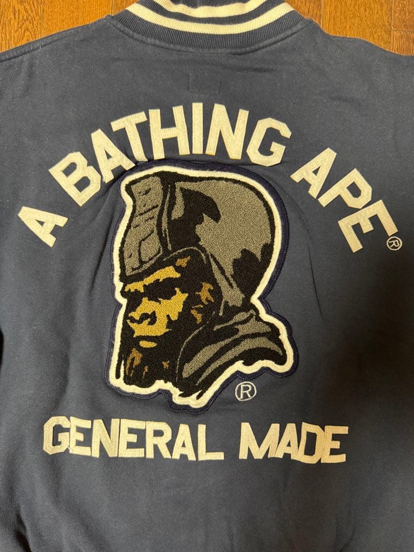 アベイシングエイプ スウェットスタジャン ジェネラル ワッペン