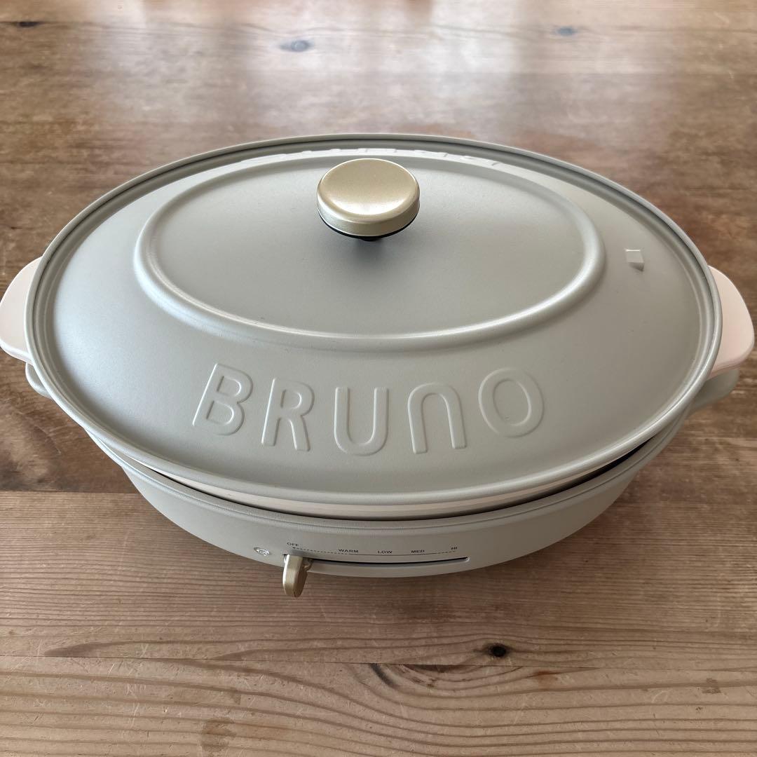 BRUNO ホットプレート オーバル型 たこ焼きプレート付き BRUNO ブルーノ オーバルホットプレート ホットプレート 3way 平面