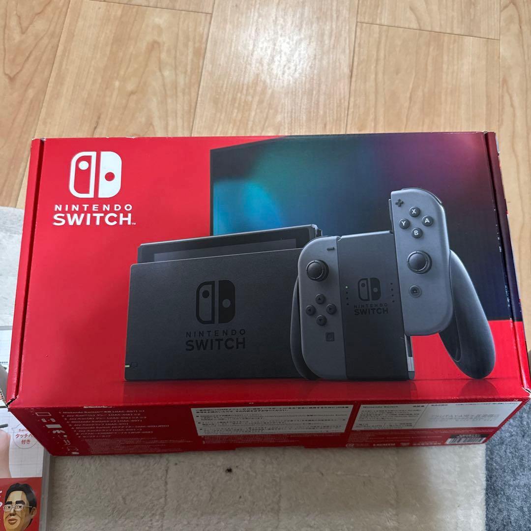 ソフト付】Nintendo Switch 本体 グレー 脳トレセット - メルカリ