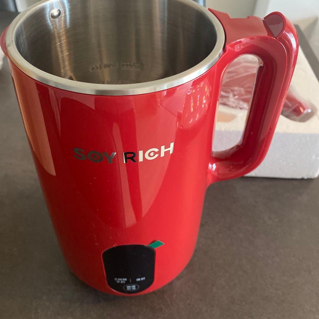 新品未使用】ソイリッチ 2025年4月購入 豆乳メーカー ローズレッド
