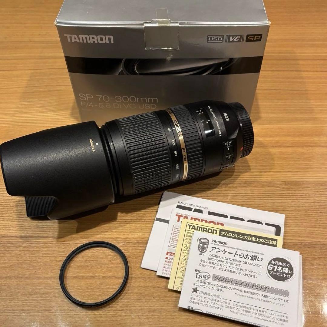 極上品　タムロン70-300mm f4-5.6 Di VC USD　Canon用 Amazon.co.jp: TAMRON 望遠ズームレンズ SP 70-300mm F4-5.6 Di VC USD