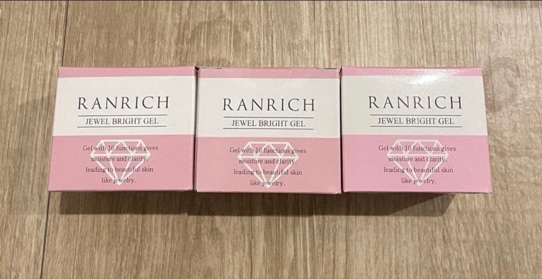 RANRICH ランリッチ 美白オールインワン 宝石ジェル3個 試してみた】薬用美白オールインワン宝石ジェル RANRICHの効果・肌質別