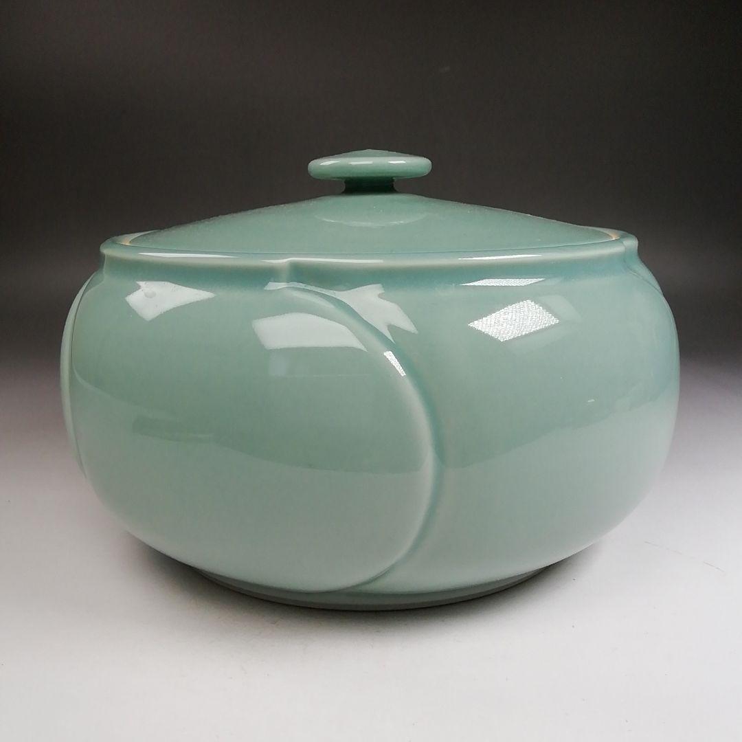 W275 水指 『青磁 捻梅』『加藤藤山 造』 共箱 茶道具 - メルカリ
