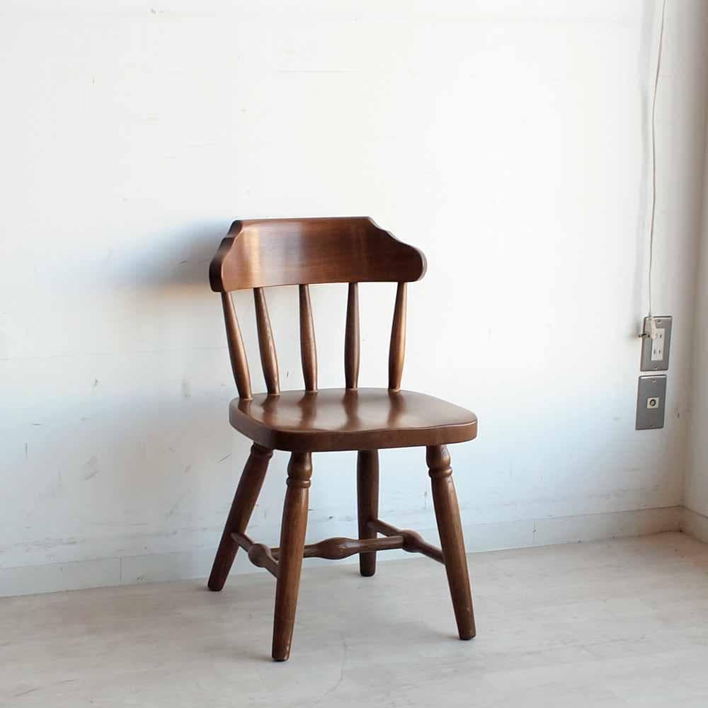 飛騨産業 キツツキ チェア 無垢材 ZR24237 キツツキの椅子 飛騨産業 古家具 ヴィンテージチェア | 家貨屋 kakaya