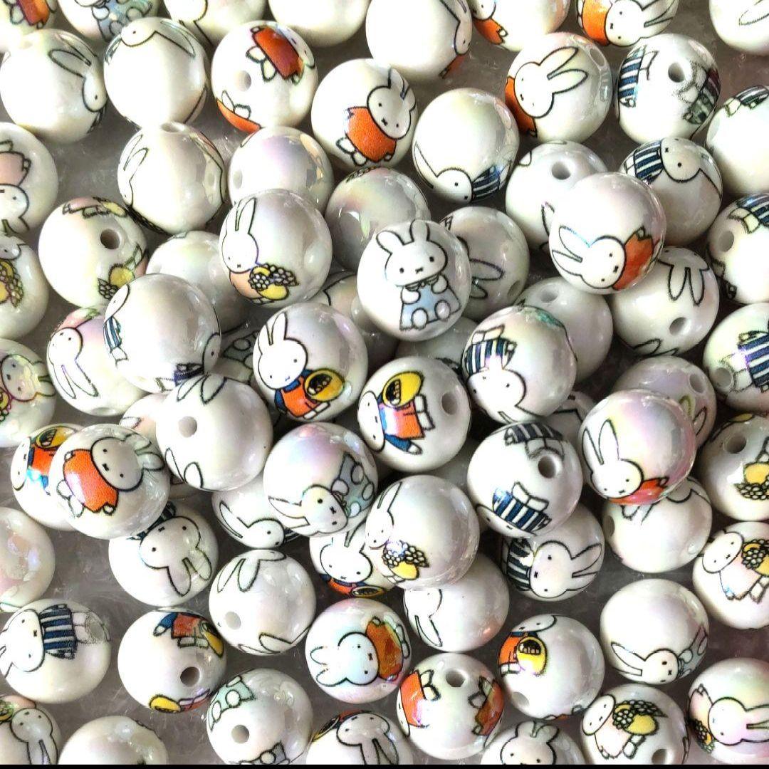 ミッフィー miffy ランダム20個セット カスタムビーズ キャラクター