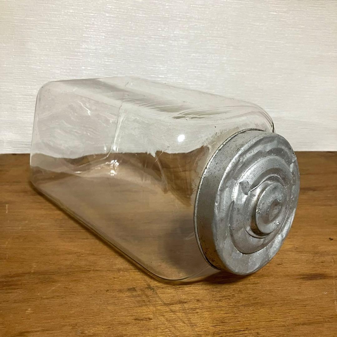 昭和レトロ アンティーク 駄菓子瓶 猫瓶 ガラス瓶 駄菓子屋 古道具