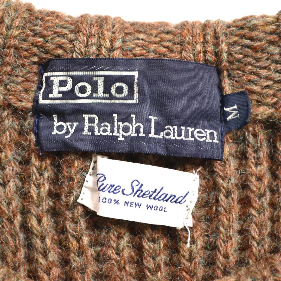 Ralph Laurenラルフローレン 90sウール製フィッシャーマンニットM