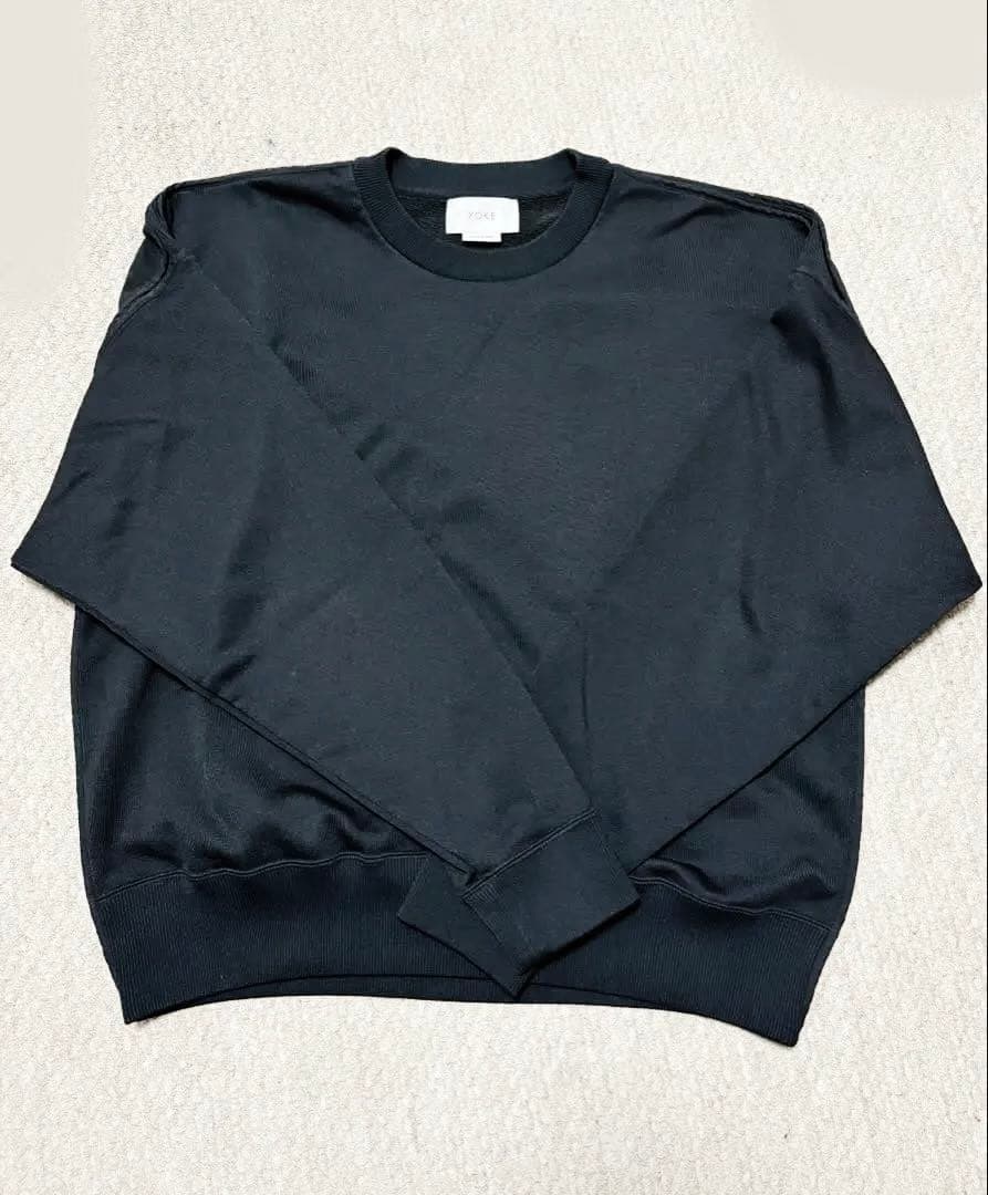 YOKE OVERSIZED PIPING SWEAT (BLACK)