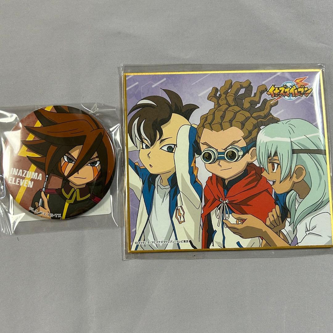 イナズマイレブン 色紙 缶バッジ 鬼道 佐久間 不動 源田 - メルカリ