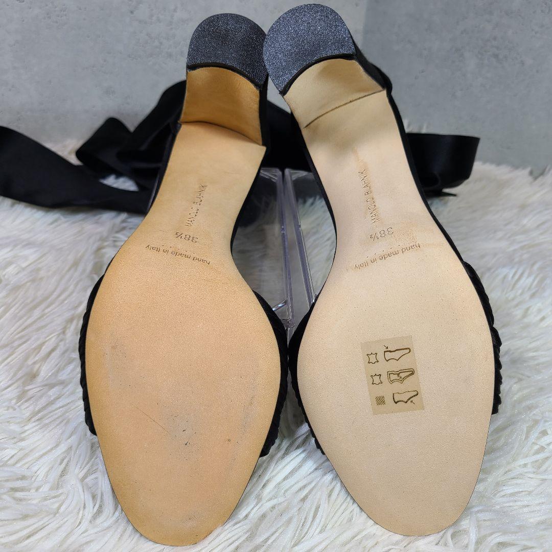 MANLO BLAHNIK】MISAM サテンリボン ハイヒールサンダル - メルカリ