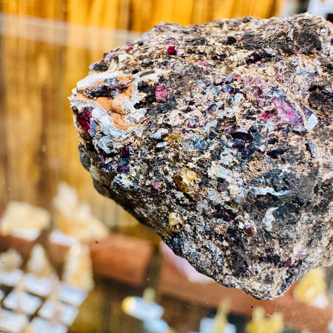 国産鉱物 パイロクスマンガン 愛知 ハイクオリティ クラスター - メルカリ