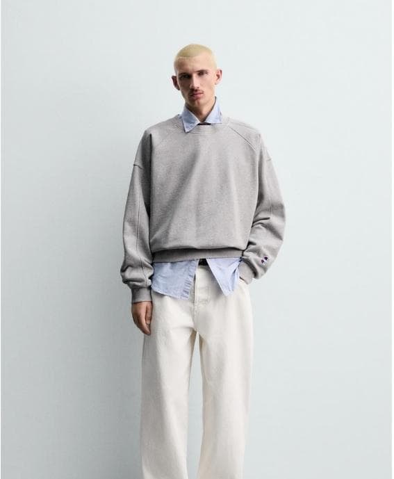 CHAMPION ® X ZARA パッチ クルーネック スウェットシャツ L - メルカリ