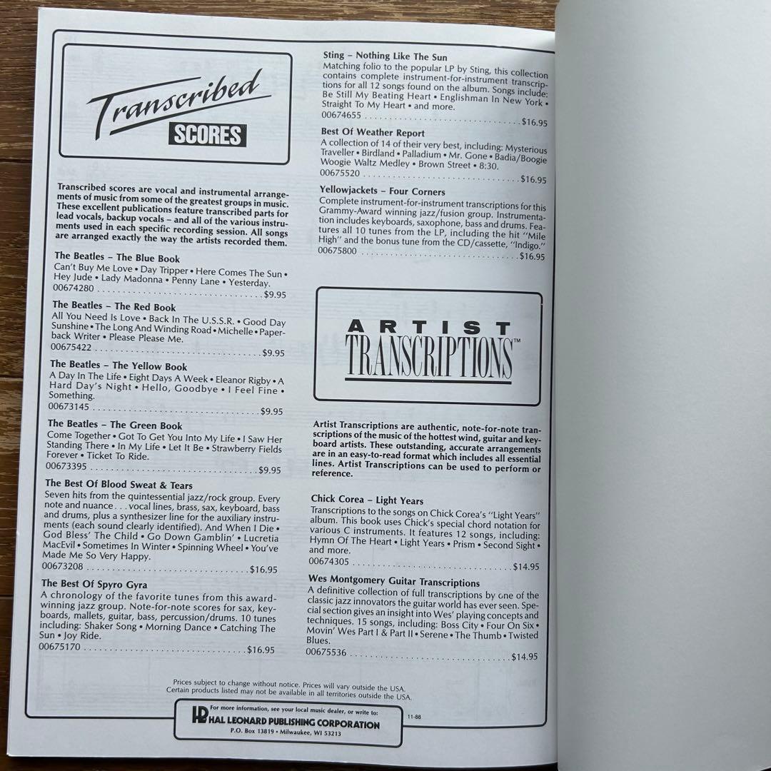 チックコリア・エレクトリックバンド/ライトイヤーズ ピアノ KEY譜