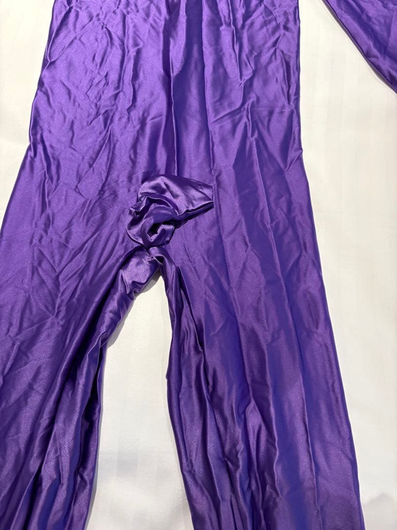 ツルスベ　ゼンタイ　全身タイツ　Pケース付き　パープル