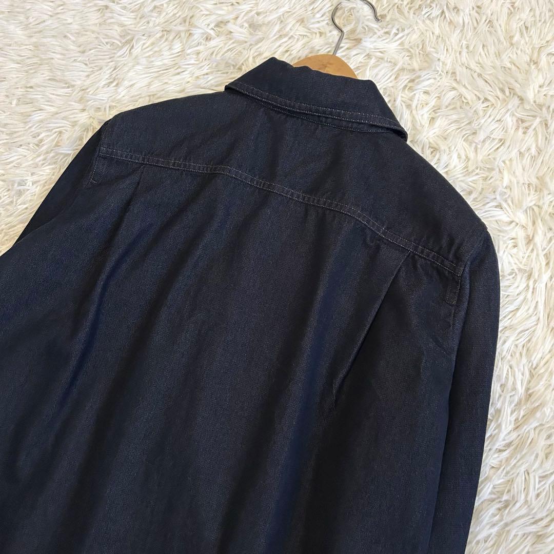 極美品✨マックスマーラ 白タグ コットン デニムシャツ イタリア製