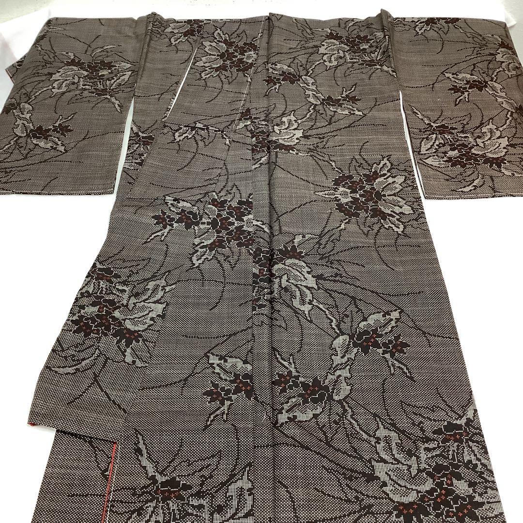 彦兵衛mini】7マルキセット！花柄系正絹本場泥大島紬4点セット1016-2